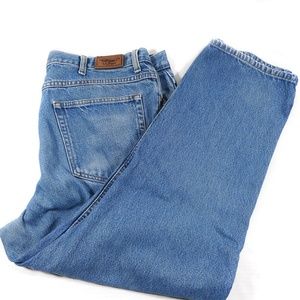 LL Bean Natural Fit Blue Denim Jeans Mens.